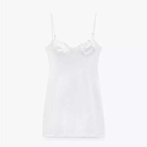 Zara stretch poplin dress M